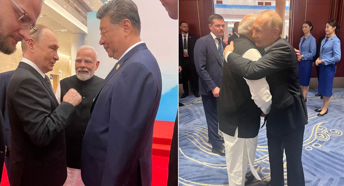 αñ«αñ╣αñ╛αñ╢αñòαÑìαññαñ┐αñ»αÑïαñé αñòαñ╛ αñ«αñ╣αñ╛αñ«αñ┐αñ▓αñ¿! SCO αñ«αÑçαñé αñªαñ┐αñûαÑÇ αñ«αÑïαñªαÑÇ-αñ¬αÑüαññαñ┐αñ¿-αñ£αñ┐αñ¿αñ¬αñ┐αñéαñù αñòαÑÇ αñòαÑçαñ«αñ┐αñ╕αÑìαñƒαÑìαñ░αÑÇ, PM αñ¿αÑç αñ░αÑéαñ╕αÑÇ αñ░αñ╛αñ╖αÑìαñƒαÑìαñ░αñ¬αññαñ┐ αñòαÑï αñ▓αñùαñ╛αñ»αñ╛ αñùαñ▓αÑç