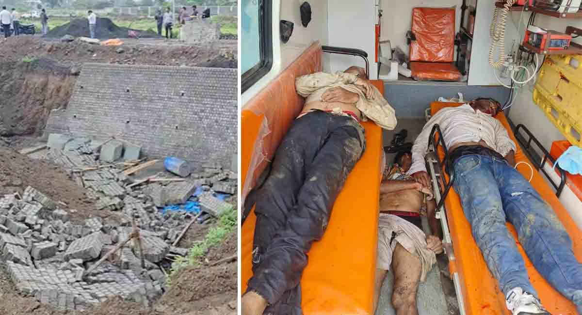 αñçαñéαñªαÑîαñ░ αñ«αÑçαñé αñ¼αñ╛αñ░αñ┐αñ╢ αñ╕αÑç αñ¼αñíαñ╝αñ╛ αñ╣αñ╛αñªαñ╕αñ╛, αñ¿αñ┐αñ░αÑìαñ«αñ╛αñúαñ╛αñºαÑÇαñ¿ αñªαÑÇαñ╡αñ╛αñ░ αñùαñ┐αñ░αñ¿αÑç αñ╕αÑç 3 αñ«αñ£αñªαÑéαñ░αÑïαñé αñòαÑÇ αñ«αÑîαññ, αñÅαñò αñÿαñ╛αñ»αñ▓