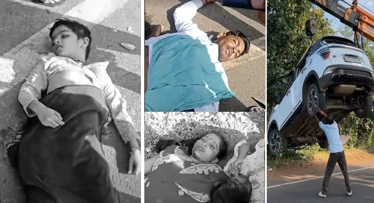 αñ¼αñ╛αñçαñò αñ╕αñ╡αñ╛αñ░ αñ¬αñ░αñ┐αñ╡αñ╛αñ░ αñòαÑï αñòαñ╛αñ░ αñ¿αÑç αñ«αñ╛αñ░αÑÇ αñƒαñòαÑìαñòαñ░, αñ¬αññαñ┐-αñ¬αññαÑìαñ¿αÑÇ αñöαñ░ αñ¼αÑçαñƒαÑç αñòαÑÇ αñ«αÑîαññ, αñ¼αÑçαñƒαÑÇ αñùαñéαñ¡αÑÇαñ░