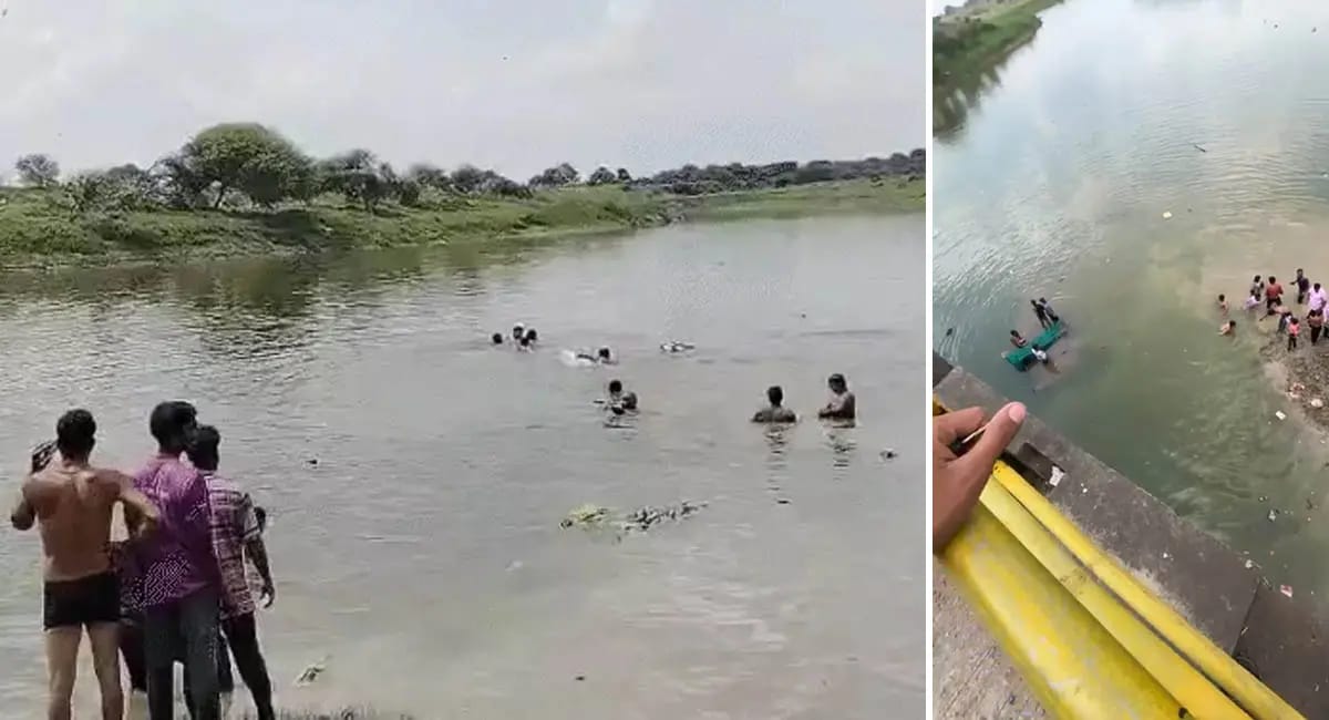 αñƒαÑìαñ░αÑêαñòαÑìαñƒαñ░-αñƒαÑìαñ░αÑëαñ▓αÑÇ αñÜαñéαñ¼αñ▓ αñ¿αñªαÑÇ αñ«αÑçαñé αñùαñ┐αñ░αÑÇ, 2 αñ¼αñÜαÑìαñÜαÑïαñé αñòαÑÇ αñ«αÑîαññ, 1 αñ▓αñ╛αñ¬αññαñ╛; αñªαÑçαñ╡αÑÇ αñ¬αÑìαñ░αññαñ┐αñ«αñ╛ αñ╡αñ┐αñ╕αñ░αÑìαñ£αñ¿ αñòαÑç αñªαÑîαñ░αñ╛αñ¿ αñ╣αñ╛αñªαñ╕αñ╛